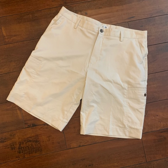adidas Shorts Adidas Mens Solid Cargo Golf Shorts Khaki 36 Poshmark